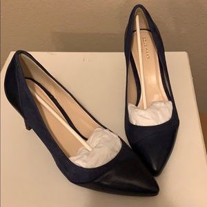 Navy Suede Cole Haan Heels